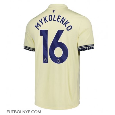 Camiseta Everton Vitaliy Mykolenko #16 Visitante Equipación 2025-26 manga corta Camiseta Everton Vitaliy Mykolenko #16 Visitante Equipación 2025-26 manga corta
